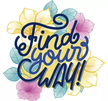 Wandtattoo Zitat finde deinen weg - TenStickers