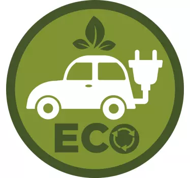 Autoaufkleber umweltfreundliches fahrzeug - TenStickers