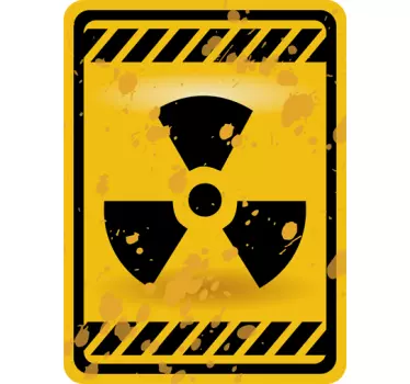 Radioaktives Schild Sticker - TenStickers