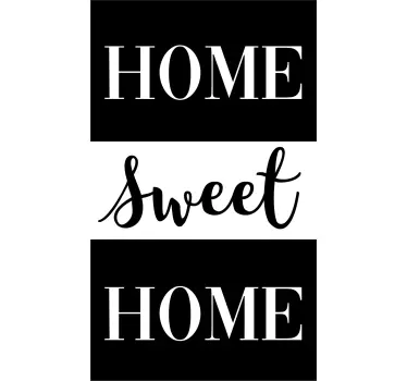 Home sweet home fenster aufkleber - TenStickers