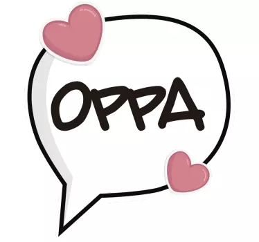 Wandtattoo zitat im oppa sprechblasen design - TenStickers