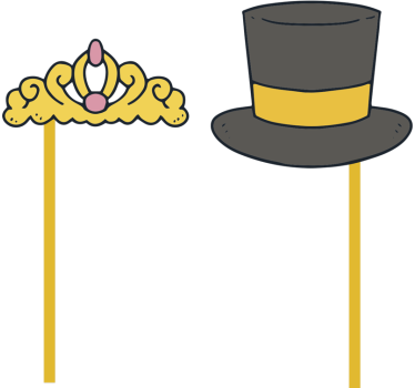 Autoaufkleber Hochzeit Fotobox - TenStickers