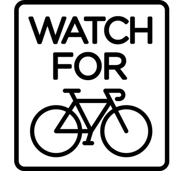 Autoaufkleber Fahrrad Watch - TenStickers