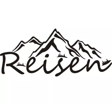 Reisetext wandtattoo - TenStickers