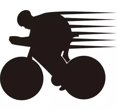 Laufen radfahren wandaufkleber - TenStickers