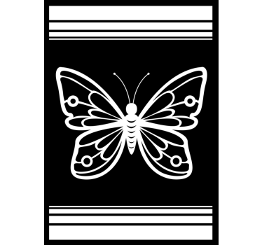 Schöner transluzenter Schmetterling FensterAufkleber - TenStickers
