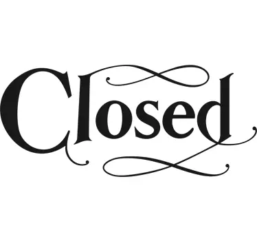 Aufkleber Icon " Closed" - TenStickers