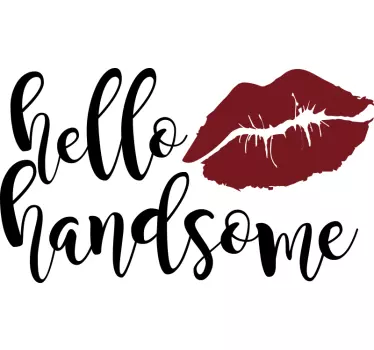 Hallo schöner text wandtattoo - TenStickers