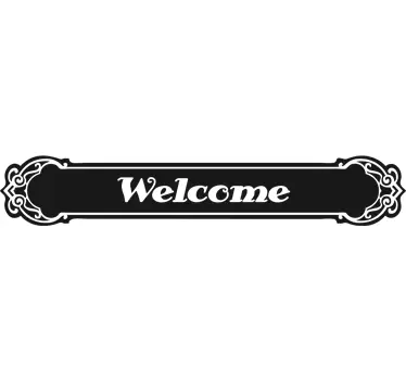 Welcome Tür Aufkleber - TenStickers