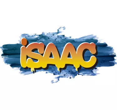 Graffiti name aquarell städtischen aufkleber - TenStickers
