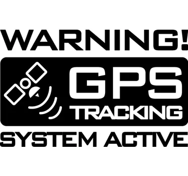 Gps tracking auto aufkleber - TenStickers