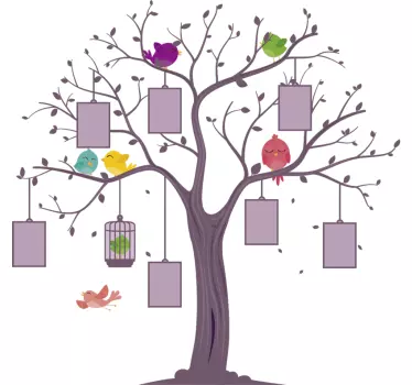 Anpassbare kind baum vinyl baum wandtattoo - TenStickers