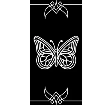 schmetterling  silhoutten Wandtattoo Fenster - TenStickers