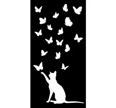 Schmetterlinge Fenster Wandtattoo - TenStickers