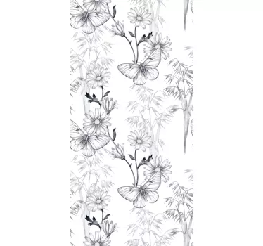 Vlinder glas Aufkleberativer Wandtattoo Fenster - TenStickers