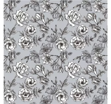 Durchscheinende blumen Wandtattoo Fenster - TenStickers