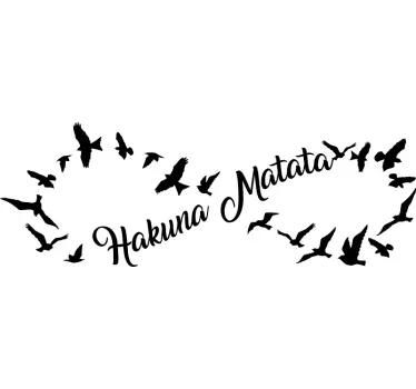 Hakuna matata film zitat wandtattoo - TenStickers