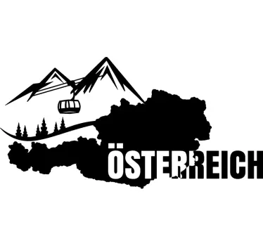 österreich länder wandtattoo - TenStickers