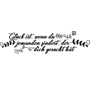 Glück ist... wandtattoo - TenStickers