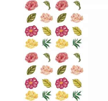 Blumen set wandtattoo - TenStickers