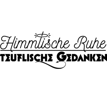 Himmlische Ruhe Kopfteil Wandtattoo - TenStickers