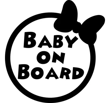 Minnie Baby on board Aufkleber - TenStickers