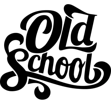 Old school text wandtattoo - TenStickers