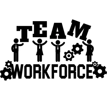 Team Büro Wandtattoo - TenStickers