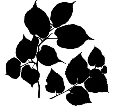 Wandtattoo Pflanzen blattiges botanisches motiv - TenStickers