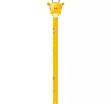 Giraffe Maßband Wandtattoo - TenStickers