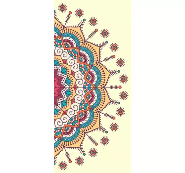 Vintage mandala glastür aufkleber - TenStickers