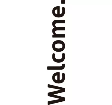 Tür Folie Willkommenswort - TenStickers