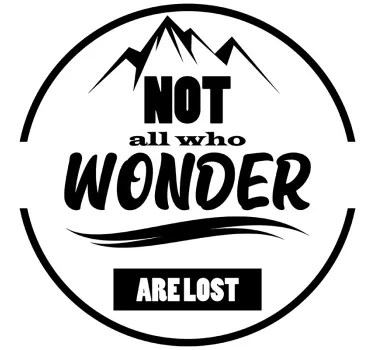Wandern text wandtattoo - TenStickers