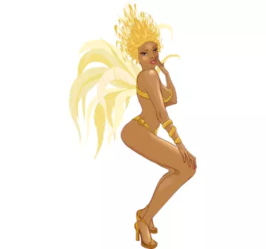 Wandtattoo brasilianischer Karneval - TenStickers