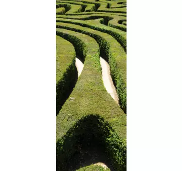 Labyrinth Türaufkleber mit 3D Effekt - TenStickers