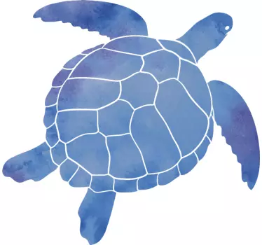 Tier Sticker Moderne und farbenfrohe Schildkröte - TenStickers