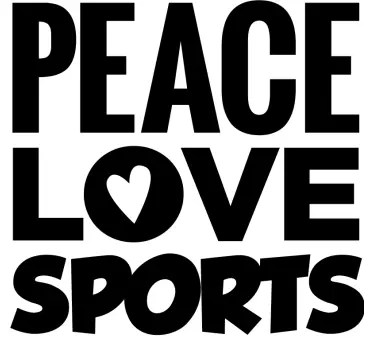 Wandtattoo zitat frieden liebe sport - TenStickers