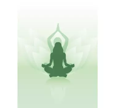 Klebefolie für Möbel Schranktür mit Yoga - TenStickers
