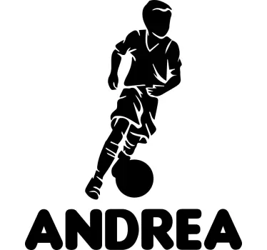 Wandsticker Fußball Junger Fußballspieler - TenStickers