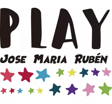 Spielzeug Aufkleber Kinder Play - TenStickers
