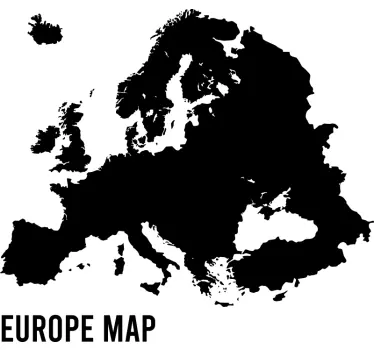 Wandtattoo Weltkarte Politische Europakarte - TenStickers