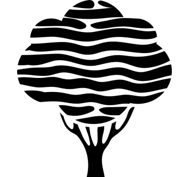 Wandtattoo pflanzen künstlerische baumform - TenStickers