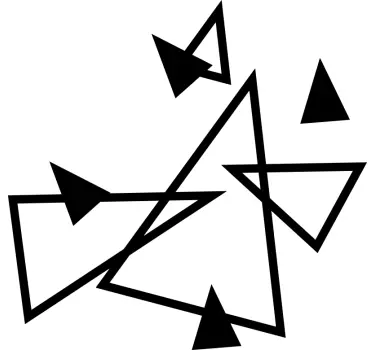 Form Sticker Abstrakte geometrische Figuren - TenStickers