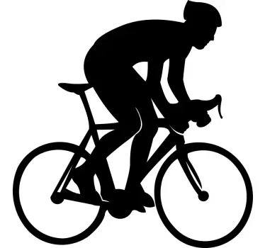 Fahrradaufkleber Radfahrer Person auf dem Fahrrad - TenStickers