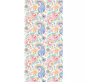 Duschkabinen Folie Buntes paisley - TenStickers