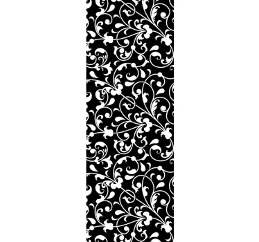 Zierblatt Paisley Duschkabinen Folie - TenStickers