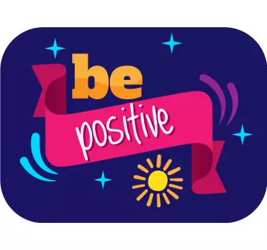 Wandtattoo Zitat sei positiv - TenStickers