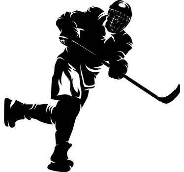 Wandtattoo Sport Eishockey schießen - TenStickers