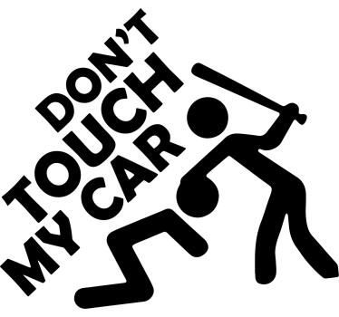 Aufkleber Auto Nicht tasten - TenStickers