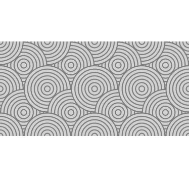 Bodensticker Moderne graue kreise - TenStickers